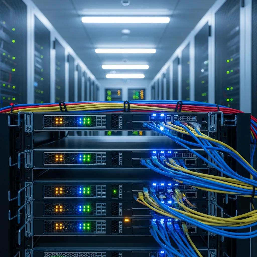 Virtual private server setup in a high-tech data center environment